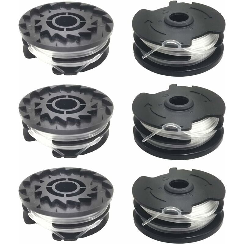 foto del prodotto ymyny 6 pezzi bobine di filo di ricambio per decespugliatore lidl parkside prta 20 li a1, b2, c3, prt 550 a1, a3, prt 300 a1