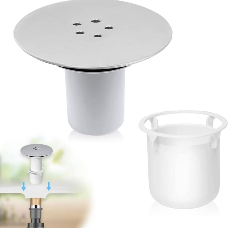 foto del prodotto ymyny 90mm 115mm sostituzione del coperchio di scarico della doccia, coperchio di scarico universale, tappo per doccia cromato, flusso rapido