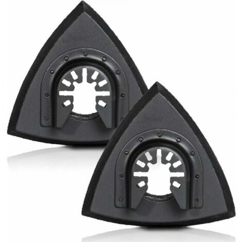 foto del prodotto ymyny accessori per dischi abrasivi triangolari tampone abrasivo multi triangolare strumento funzionale in velcro set di levigatura triangolare