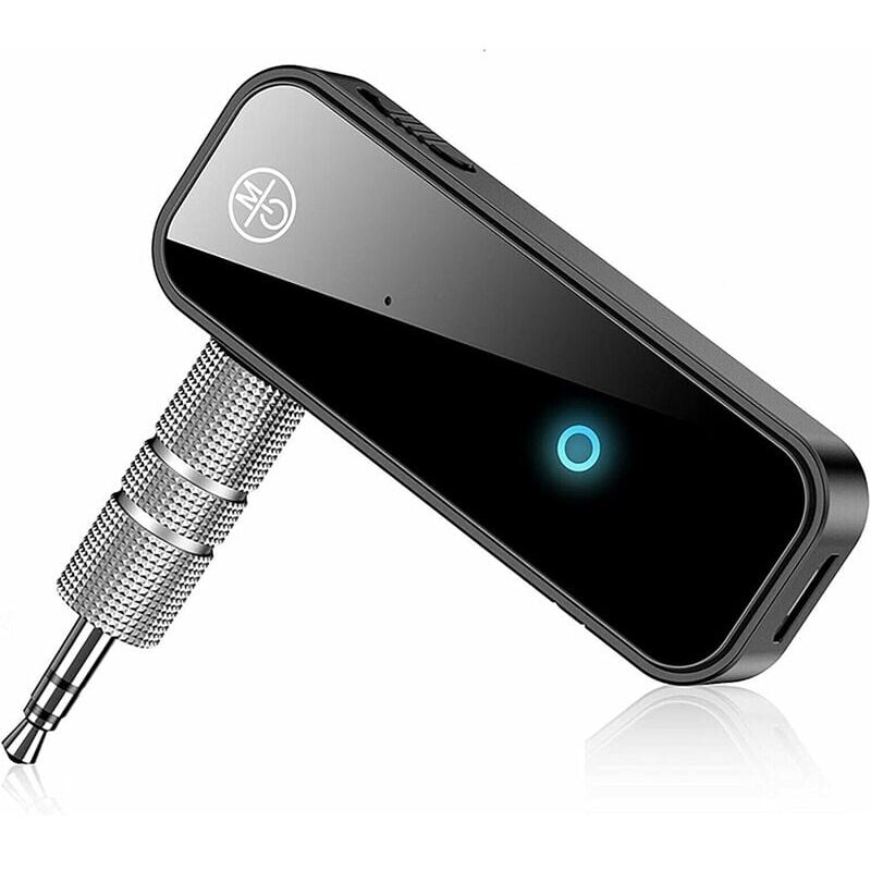 foto del prodotto ymyny adattatore bluetooth per auto ricevitore bluetooth 5.0, adattatore bluetooth, jack per auto bluetooth, adattatore audio wireless portatile