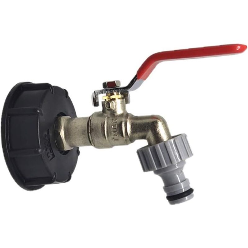 foto del prodotto ymyny adattatore per serbatoio wankd s60x6, rubinetto per valvola, adattatore per rubinetto da giardino in ottone da 1 2 , raccordo di uscita per