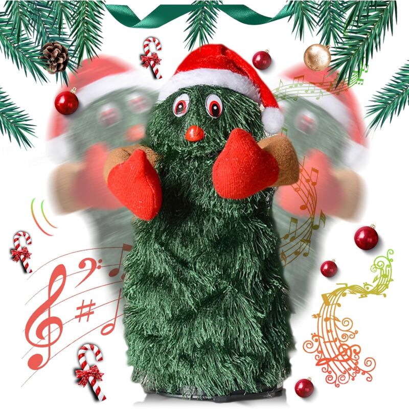 foto del prodotto ymyny albero di natale danzante albero di natale elettrico canterino, albero di natale danzante per bambini decorazione natalizia