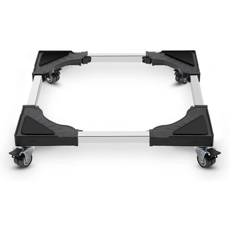 foto del prodotto ymyny base per lavatrice 4 ruote bloccabili, carico 200 kg supporto per lavatrice, larghezza regolabile 40 62 cm supporto per elettrodomestici per