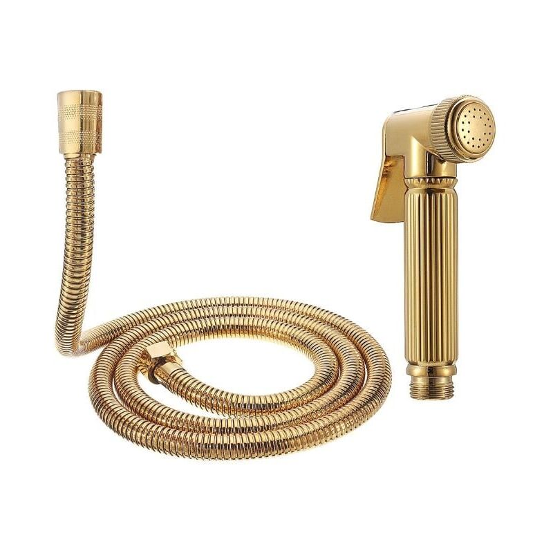 foto del prodotto ymyny bidet portatile per wc, spruzzatore a parete, doccetta portatile, oro