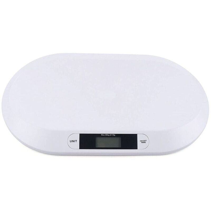 foto del prodotto ymyny bilancia digitale per neonati crediri bilancia per neonati con piedini antiscivolo e righello display lcd funzione tara spegnimento