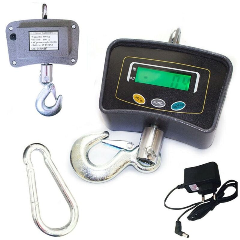 foto del prodotto ymyny bilancia per gru professionale crediri bilancia per carico digitale lcd bilancia sospesa da 500 kg bilancia per carico
