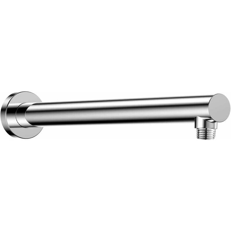 foto del prodotto ymyny braccio doccia braccio doccia a parete, prolunga doccia rotonda in acciaio inox 201, prolunga soffione doccia a pioggia, argento 40 mm 
