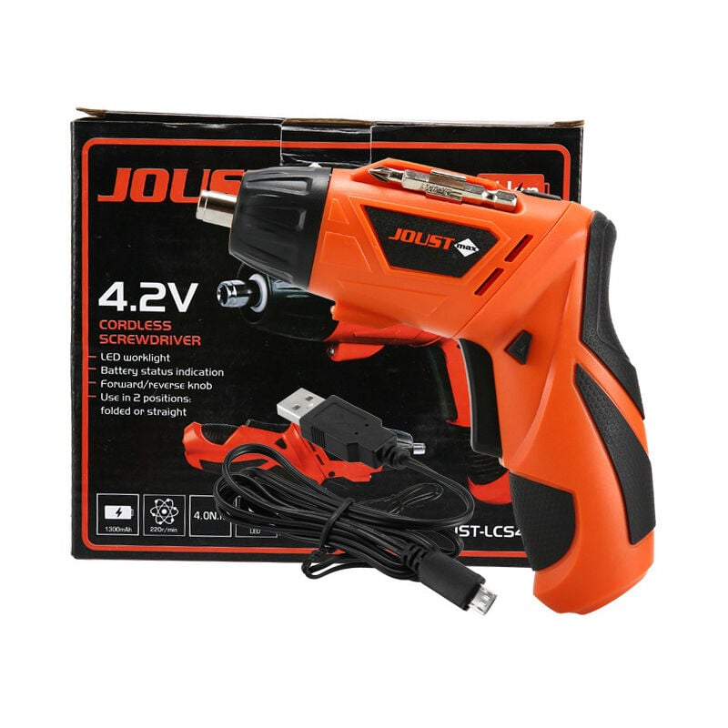 foto del prodotto ymyny cacciavite a batteria crediri 6 nm max, 3,6 v 2000 mah 230 giri min cacciavite a batteria con 46 accessori, 2 luci led, cacciavite a batteria