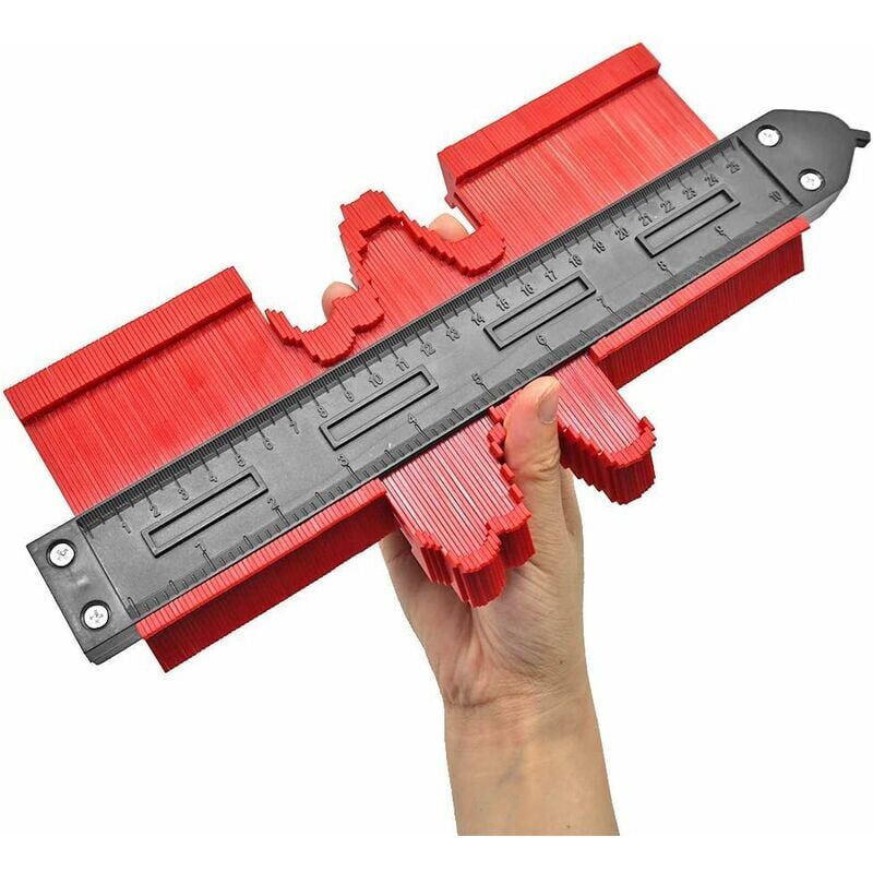immagine 0 del prodotto ymyny calibro di contorno righello di misurazione del calibro di profilo da 25 cm per una misurazione accurata di piastrelle, strumento di