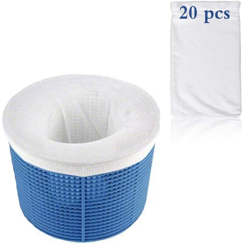 foto del prodotto ymyny - calzini per skimmer crediri, prefiltro per skimmer, prefiltro per piscina, calzini per skimmer, calzini per skimmer per piscina, skimmer per piscina (confezione da 20)
