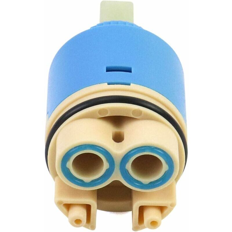 foto del prodotto ymyny cartuccia di ricambio in ceramica in ceramica per miscelatore, per cucina o bagno, 35 mm, blu, con fondo