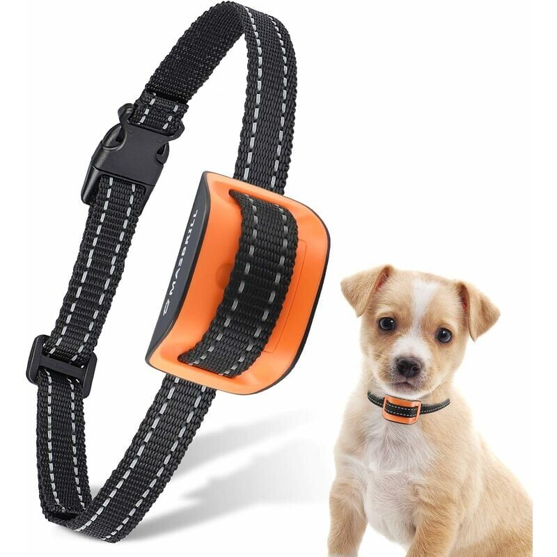 foto del prodotto ymyny collare antiabbaio crediri, collare da addestramento per cani di piccola e grande taglia, collare antiabbaio intelligente con vibrazione e