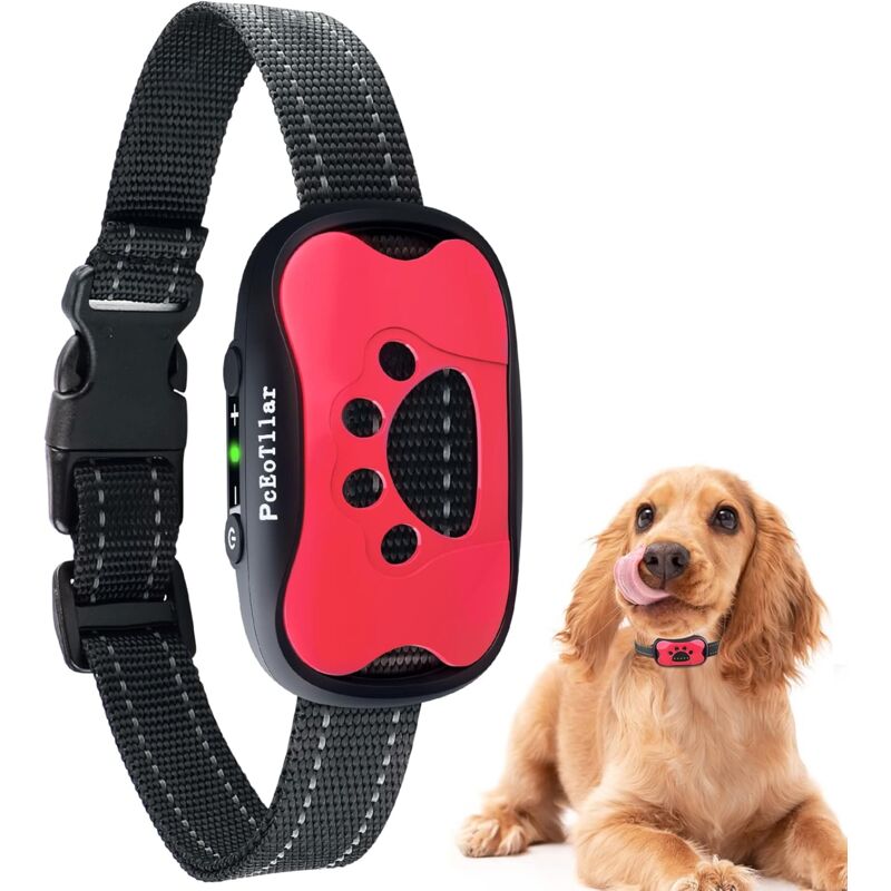 foto del prodotto ymyny collare antiabbaio ricaricabile per cani, collare di addestramento per cani di piccola, media e grande taglia con 2 modalit di vibrazione e