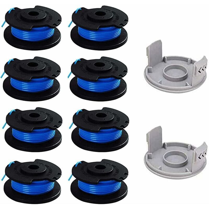 foto del prodotto ymyny confezione da 10 bobine di ricambio per decespugliatore ryobi, compatibili con ryobi one ac14rl3a, decespugliatore a batteria, 8 bobine 2