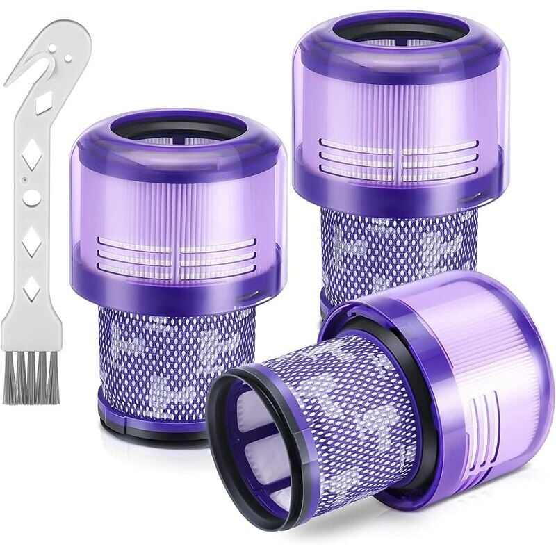 foto del prodotto ymyny confezione da 3 filtri di ricambio per aspirapolvere senza fili dyson v11, dyson v11 torque drive, v11 animal, v15 detect, confrontabili con