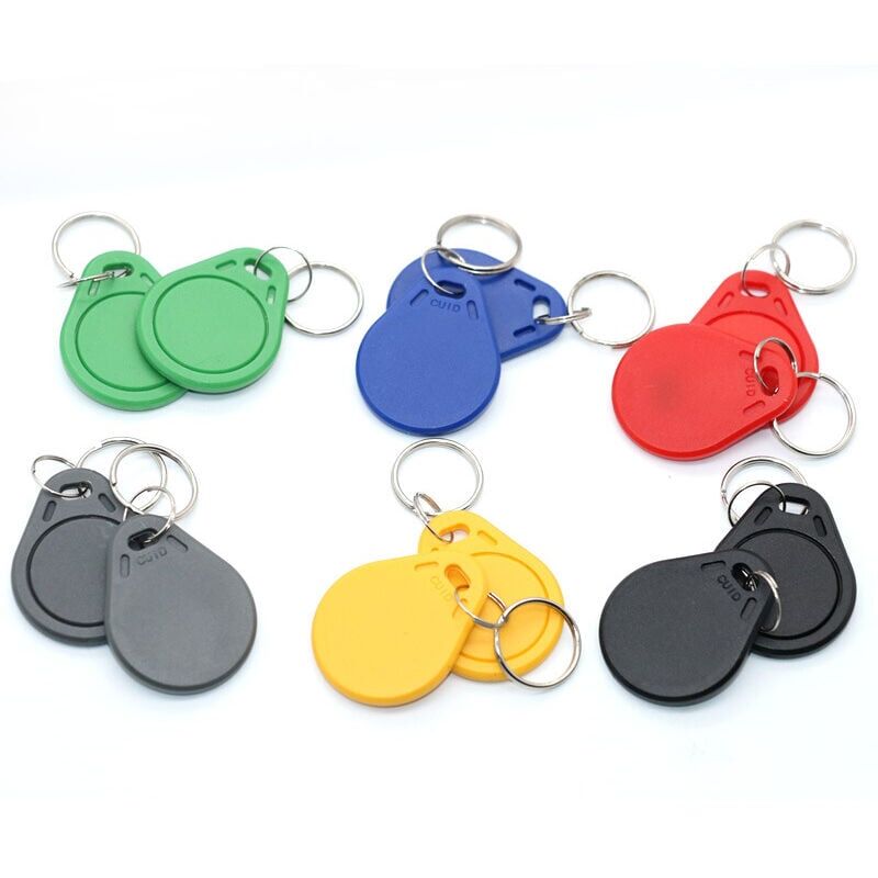 foto del prodotto ymyny confezione da 5 badge rfid da 13,56 mhz mct android programmabile uid modificabile chip cuid verde