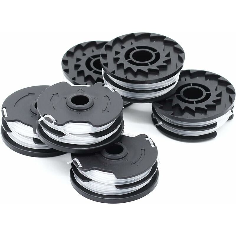foto del prodotto ymyny confezione da 6 bobine di filo di ricambio per decespugliatore a batteria lidl parkside prta 20 li a1, b2, c3, prt 550 a1, a3, prt 300 a1 2