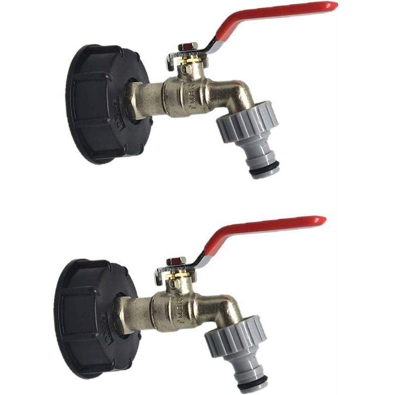 foto del prodotto ymyny connettore per rubinetto serbatoio ibc 1000l s60x6 con connettore per tubo flessibile da 1 2 , adattatore per serbatoio di scarico, per