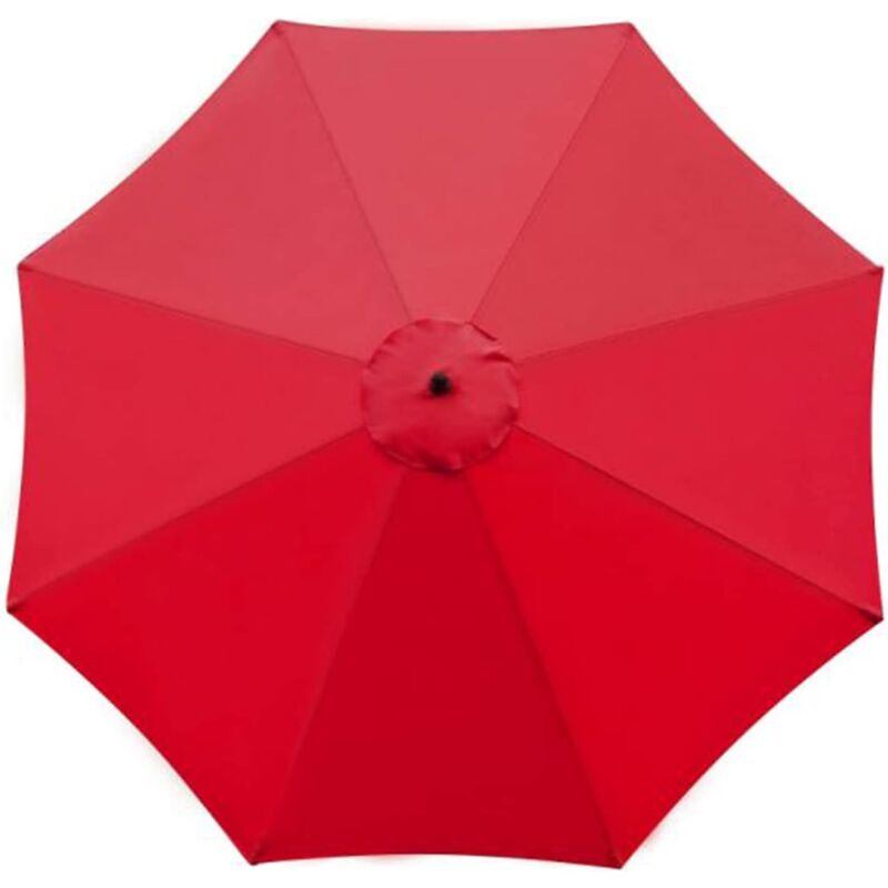 foto del prodotto ymyny copertura di ricambio per ombrellone a 8 stecche da 3 m, impermeabile e resistente ai raggi uv rosso