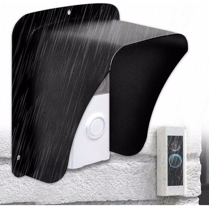 foto del prodotto ymyny copertura per campanello, copertura in metallo impermeabile, campanello wireless per videocamera, campanello con pulsante, campanello wireless