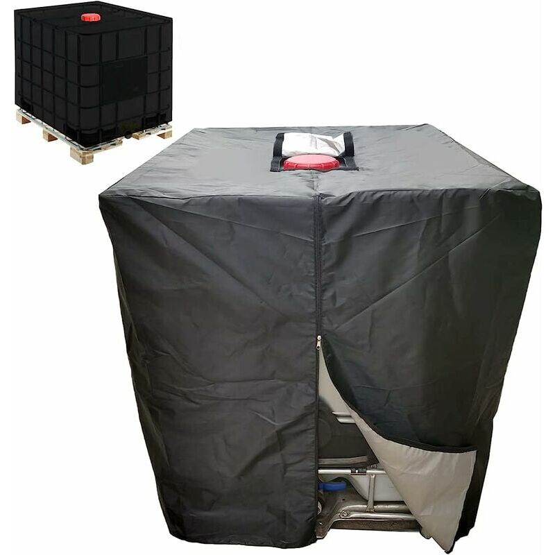 foto del prodotto ymyny copertura per serbatoio dell acqua ibc crediri 1000l con cerniera, antivento, anti uv, resistente agli strappi, t audace