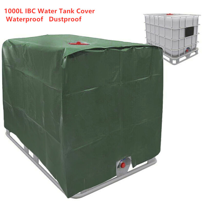 foto del prodotto ymyny copertura per serbatoio ibc crediri, copertura per contenitore ibc verde, copertura per serbatoio d acqua verde da 1000 litri, copertura per