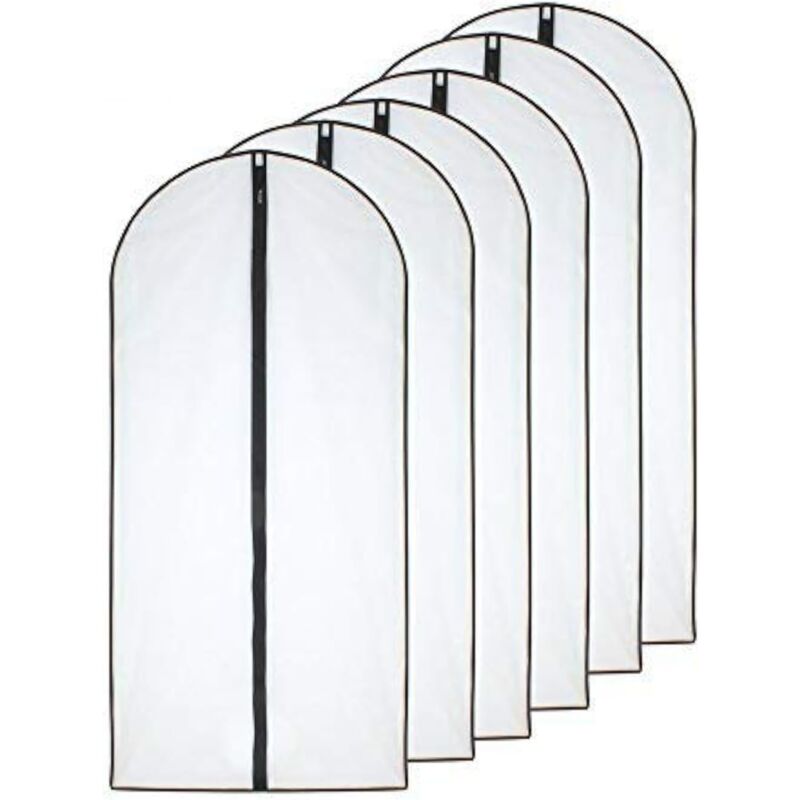foto del prodotto ymyny coperture per indumenti, antipolvere impermeabile falena umidit , coperture protettive con cerniera semitrasparenti per camicie cappotti, 6