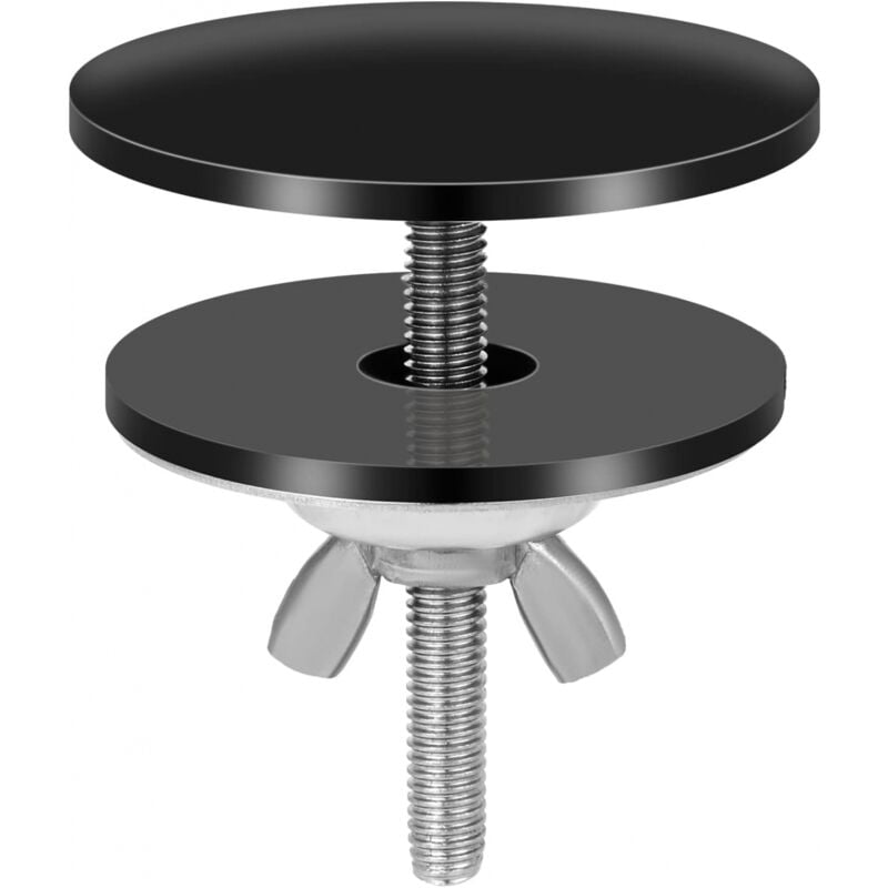 foto del prodotto ymyny copriforo per rubinetto nero, 5,08 cm copriforo per rubinetto del lavandino in acciaio inossidabile copriforo per lavandino impermeabile copriforo per lavandino da cucina nero per tappo foro rub