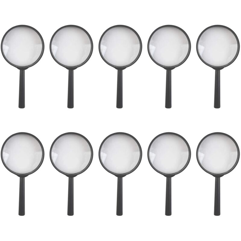 foto del prodotto ymyny crediri 10 pezzi mini kids lente di ingrandimento 5x, lenti di ingrandimento portatili in plastica per bambini, set di giocattoli per
