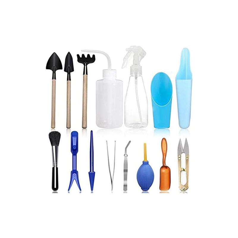 foto del prodotto ymyny crediri 15 pezzi set di attrezzi per piantare, set di attrezzi per trapianto di piante succulente, mini attrezzi per piantare in giardino