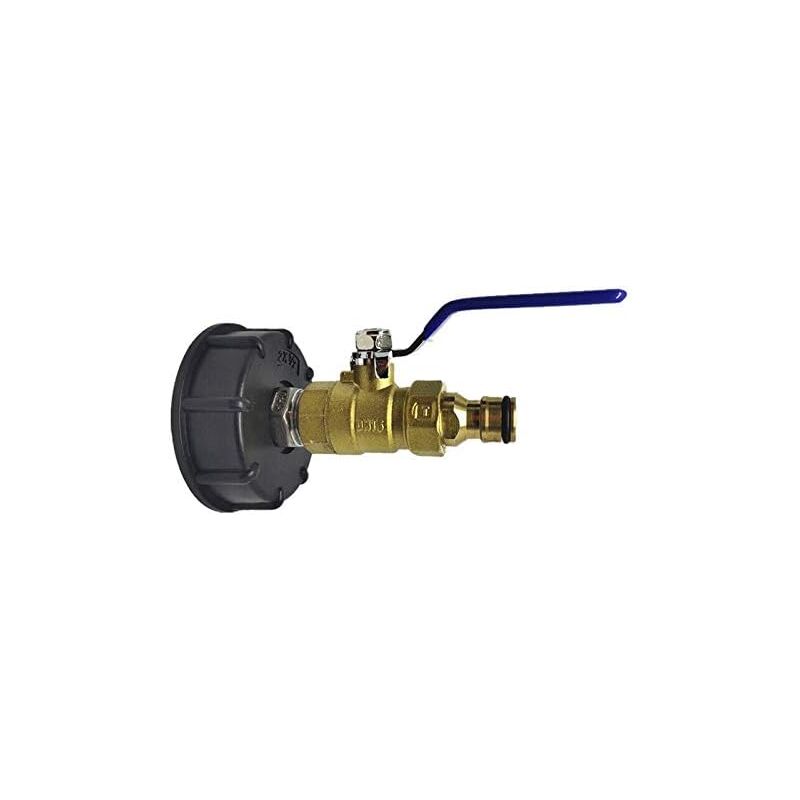 foto del prodotto ymyny crediri 1x connettore rubinetto in ottone, adattatore serbatoio s60x6, valvola di scarico con diametro di uscita 25 mm, uscita a sgancio