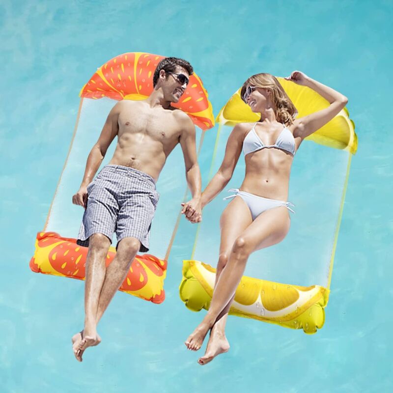foto del prodotto ymyny crediri 2 confezioni di materassini galleggianti per piscina per adulti e bambini di et superiore ai 12 anni, materassino galleggiante 4 in
