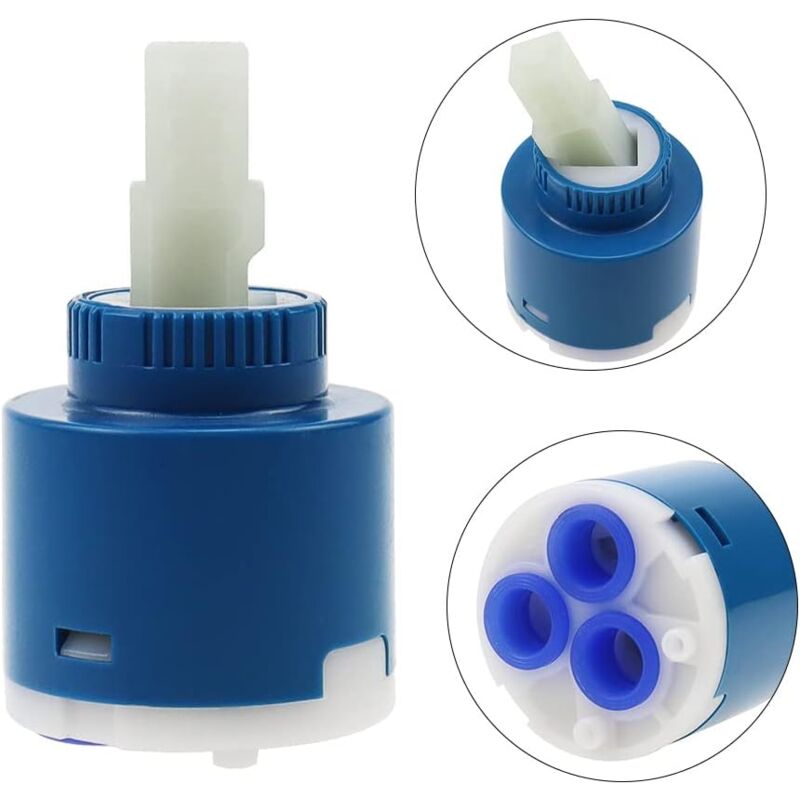 foto del prodotto ymyny crediri 2 pezzi cartucce a dischi ceramici cartuccia di ricambio per rubinetto in plastica da 35 mm in blu strumenti di sostituzione e