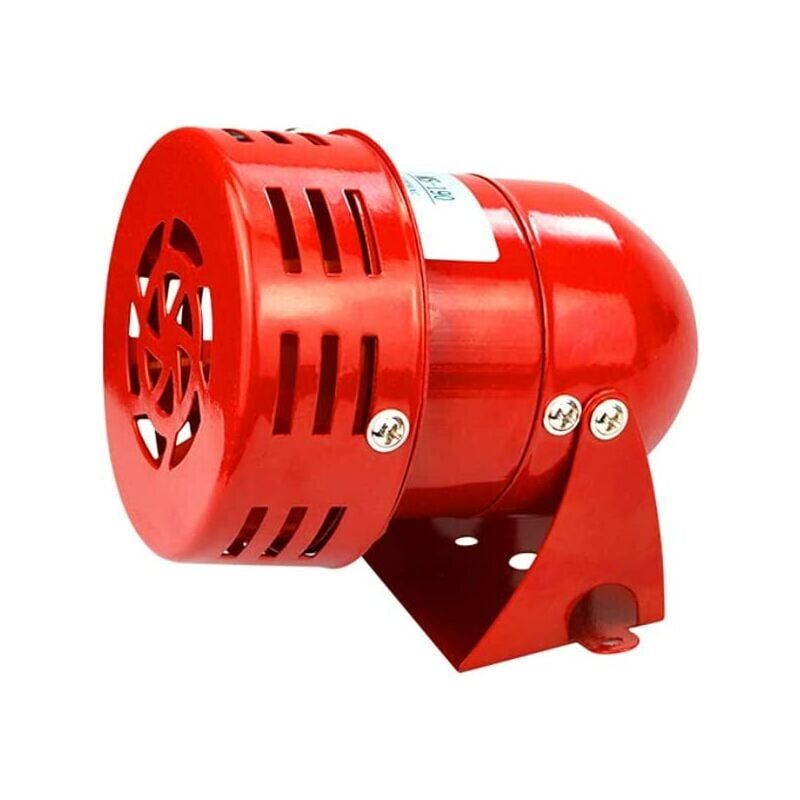 foto del prodotto ymyny crediri 220v sirena di allarme rumorosa per esterni, sirena di allarme da 120 db, sirena led rossa per motore, sirena in metallo, allarme per