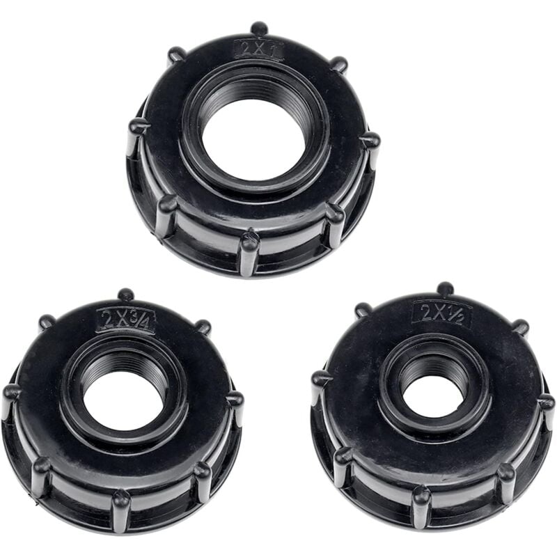foto del prodotto ymyny crediri 3 pezzi adattatore per serbatoio di scarico ibc s60 x 6 adattatore per coperchio serbatoio acqua in plastica raccordi adattatore ibc