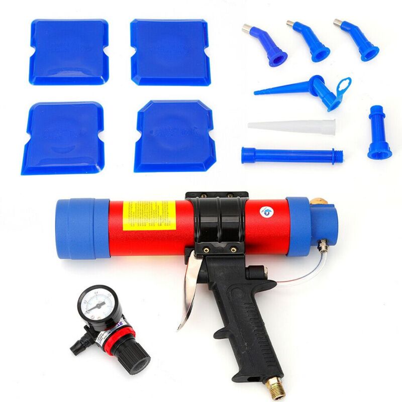 foto del prodotto ymyny crediri 310ml pistola per silicone con cartuccia ad aria calda compressa pistola per calafataggio pistola per calafataggio con telaio in