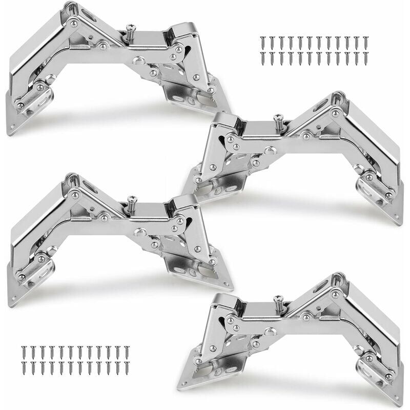 foto del prodotto ymyny crediri 4 pezzi cerniera per mobili con cerniera a vite con angolo di apertura a molla di 165 cerniere per porte per riparare porte, armadi,