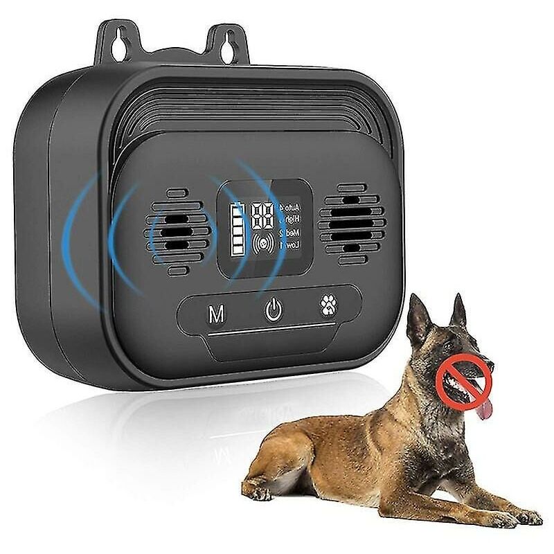 foto del prodotto ymyny crediri 50 piedi efficace dispositivo antiabbaio per cani all aperto, silenzioso dispositivo di controllo dell abbaio sonico per cani