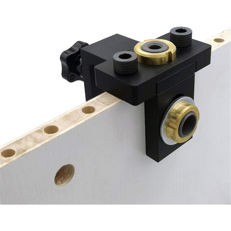 foto del prodotto ymyny crediri 8 10 15mm set di guide per trapano a foro tascabile, set di guide per trapano 3 in 1, utensili per lavorazione del legno
