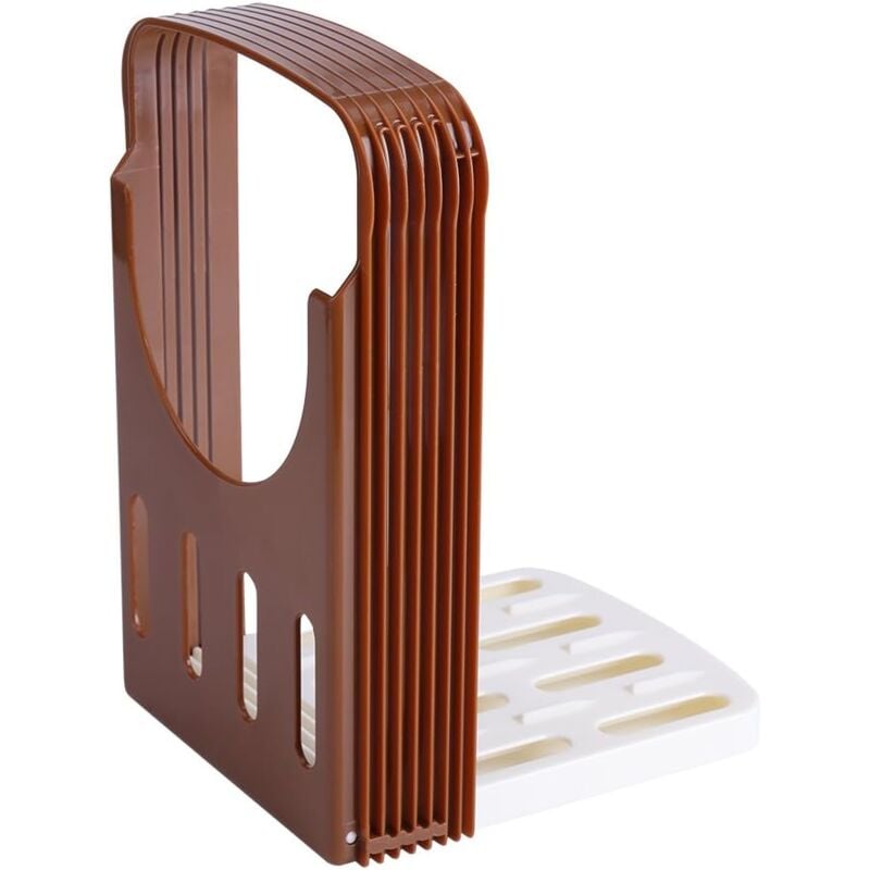foto del prodotto ymyny crediri bamboo bread slicer affettatrice manuale per pane fatto in casa, toast, torte affettatrice pieghevole per pane con tagliere e