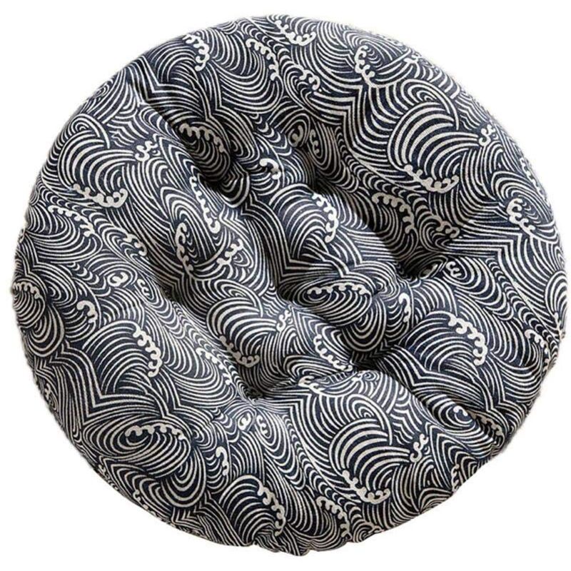 foto del prodotto ymyny crediri cuscino per sedia rotondo tatami per sedia da ristorante, schienale per divano, cuscino per sgabello, spesso in cotone e lino, 50 x