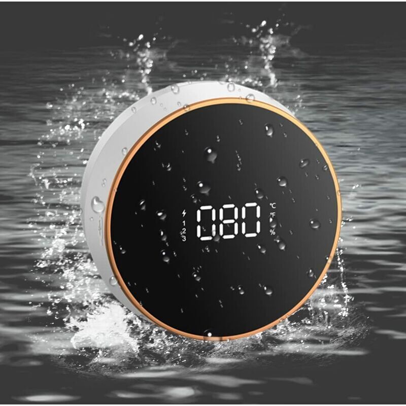 foto del prodotto ymyny crediri distributore automatico di sapone a parete, distributore di sapone elettrico, ricaricabile con display della temperatura, adatto per