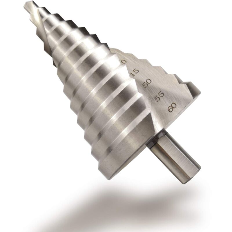 foto del prodotto ymyny crediri hss punta per trapano a gradini 6 60 mm, svasatore a spirale, 12 gradini