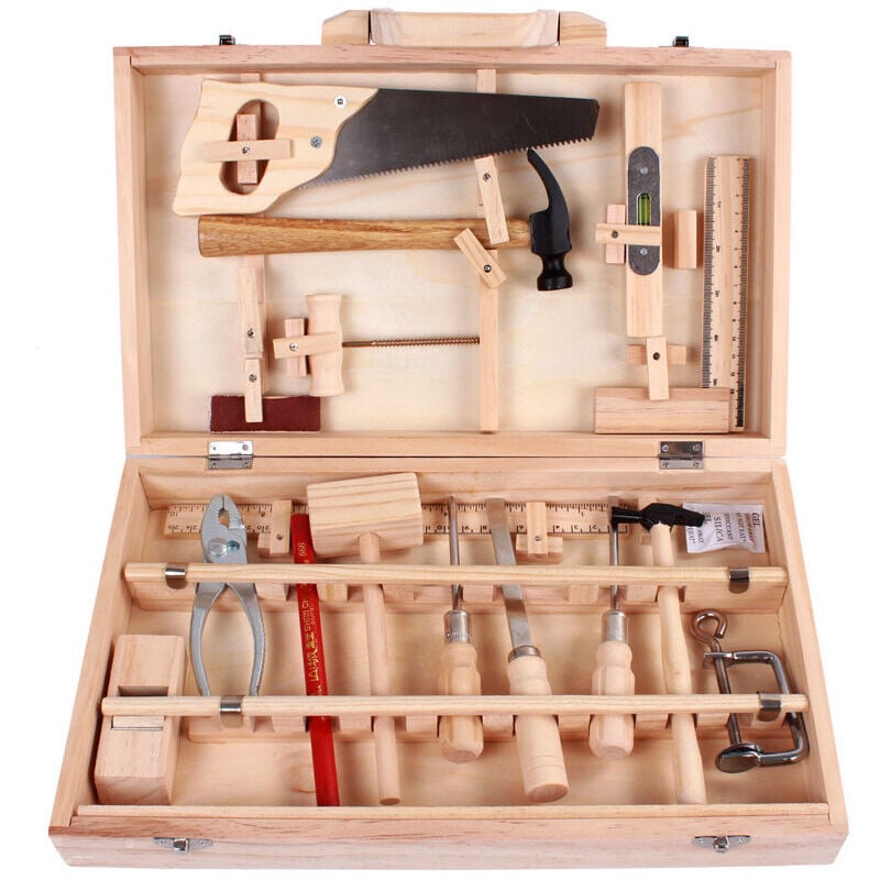 immagine 0 del prodotto ymyny crediri kids toolbox cassetta degli attrezzi per falegnameria cassetta degli attrezzi per manutenzione cassetta degli attrezzi