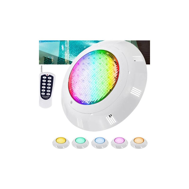 foto del prodotto ymyny crediri luce led impermeabile per piscina telecomando 45w 450led rgb