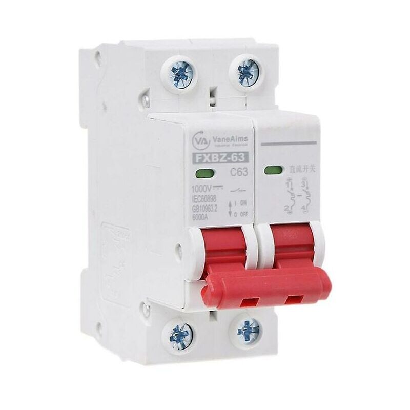 foto del prodotto ymyny crediri mini interruttore solare 63a dc interruttore fotovoltaico aria dc piccolo sovraccarico cortocircuito protezione