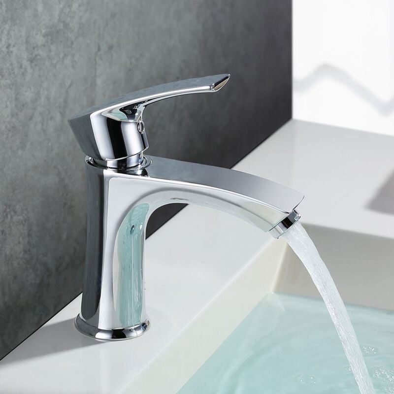 foto del prodotto ymyny crediri miscelatore monocomando per lavabo rubinetto per bagno corpo in ottone cromato rubinetto per bagno rubinetto per lavabo in ottone