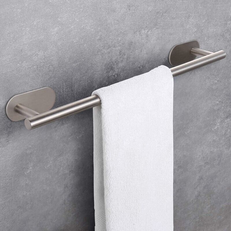 foto del prodotto ymyny crediri portasciugamani, 40 cm, senza foratura, portasciugamani, barra in acciaio inox, senza ossidazione, portasciugamani