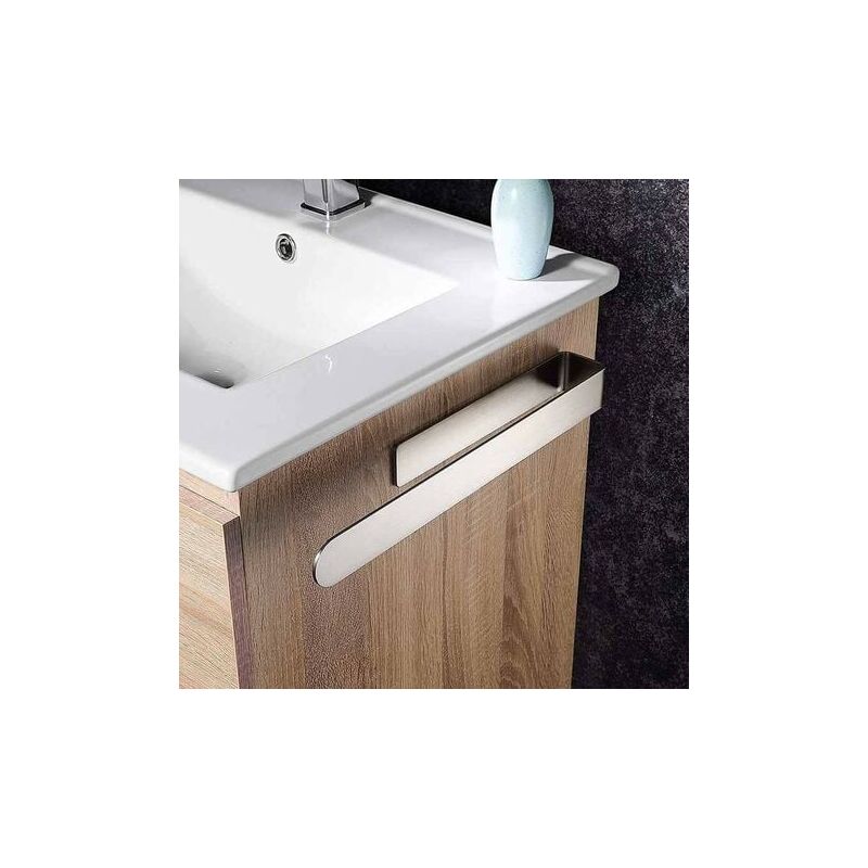 foto del prodotto ymyny crediri portasciugamani senza foratura portasciugamani da bagno portasciugamani in acciaio inox spazzolato autoadesivo 37cm