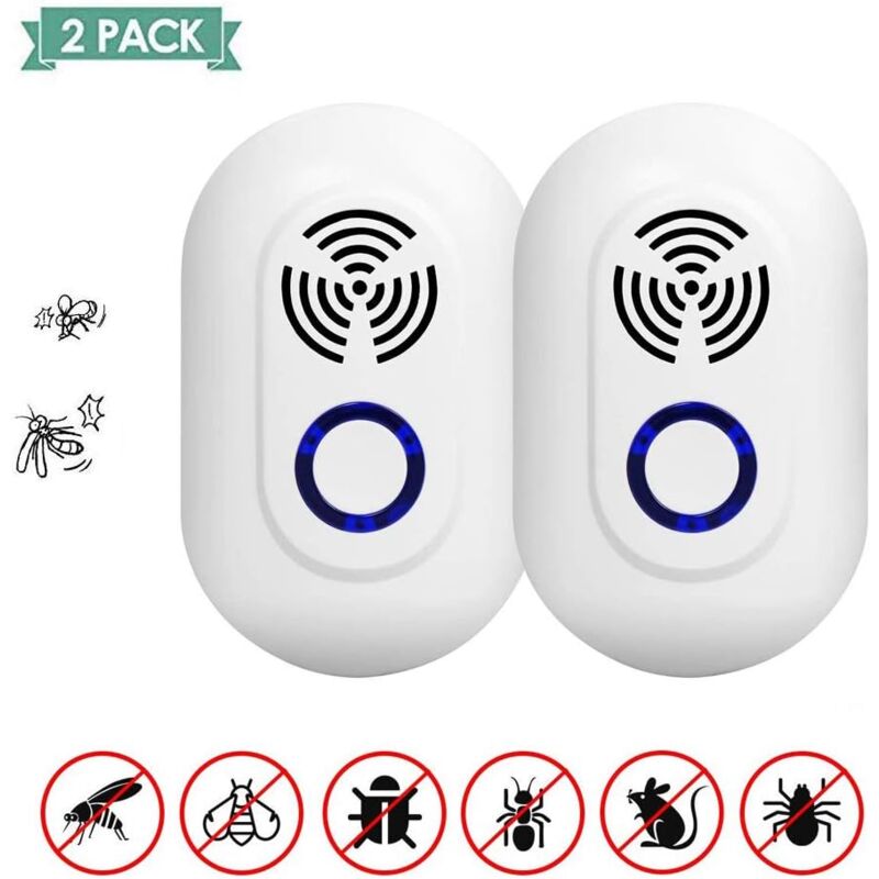 foto del prodotto ymyny crediri repellente per topi e ratti ad ultrasuoni dispositivo elettronico contro roditori, insetti, scarafaggi, parassiti, ecologico,